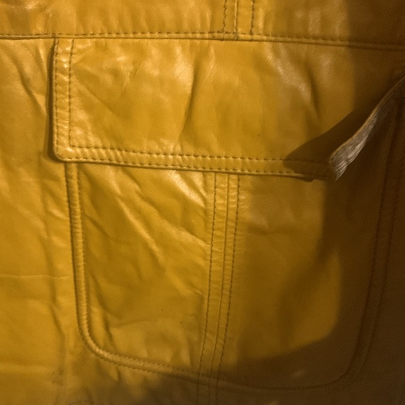 Vintage OLD HOLLYWOOD.. Gold Leather jacket by LAKELAND .. - Picture 5 of 16